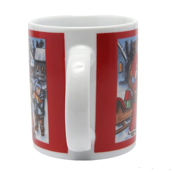 Christmas Mug St. Nick Santa Clause Old School Cermic Holiday Cup - Picture 2 of 5